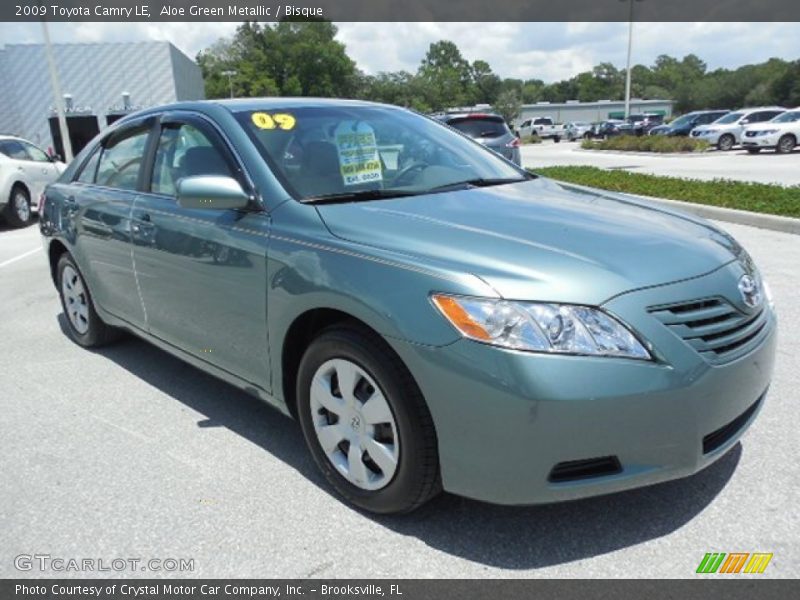 Aloe Green Metallic / Bisque 2009 Toyota Camry LE