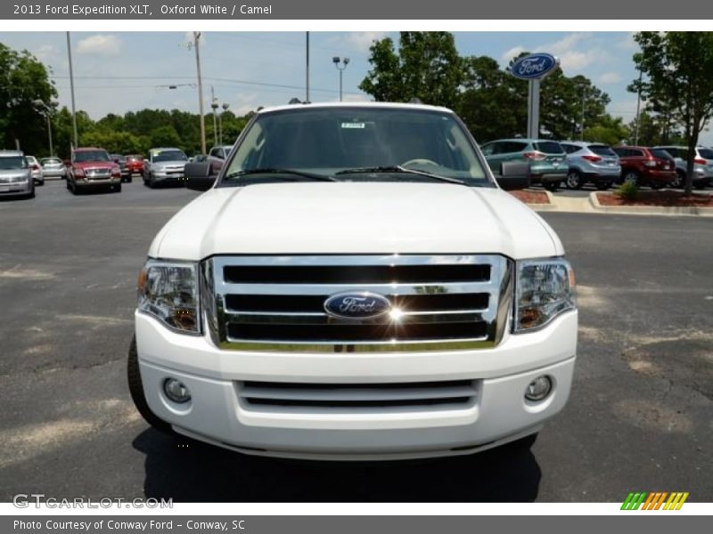 Oxford White / Camel 2013 Ford Expedition XLT