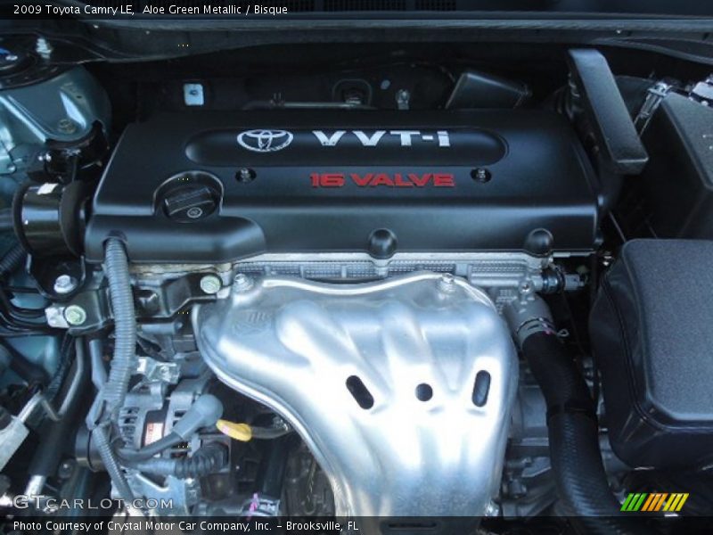 Aloe Green Metallic / Bisque 2009 Toyota Camry LE