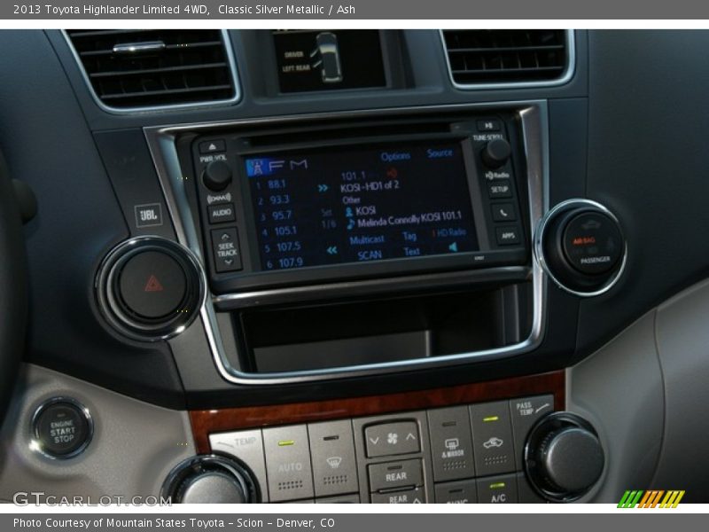 Classic Silver Metallic / Ash 2013 Toyota Highlander Limited 4WD