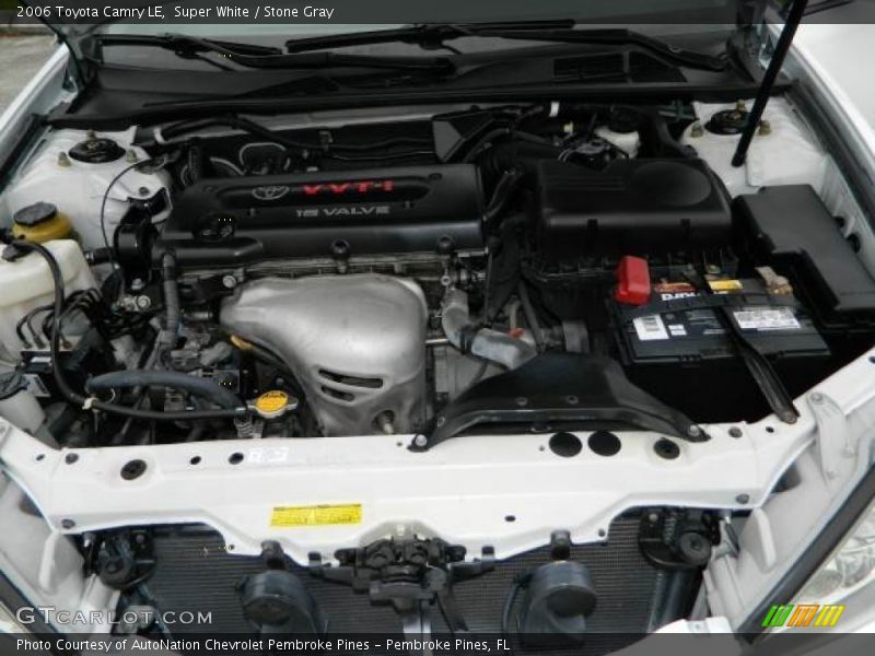 Super White / Stone Gray 2006 Toyota Camry LE