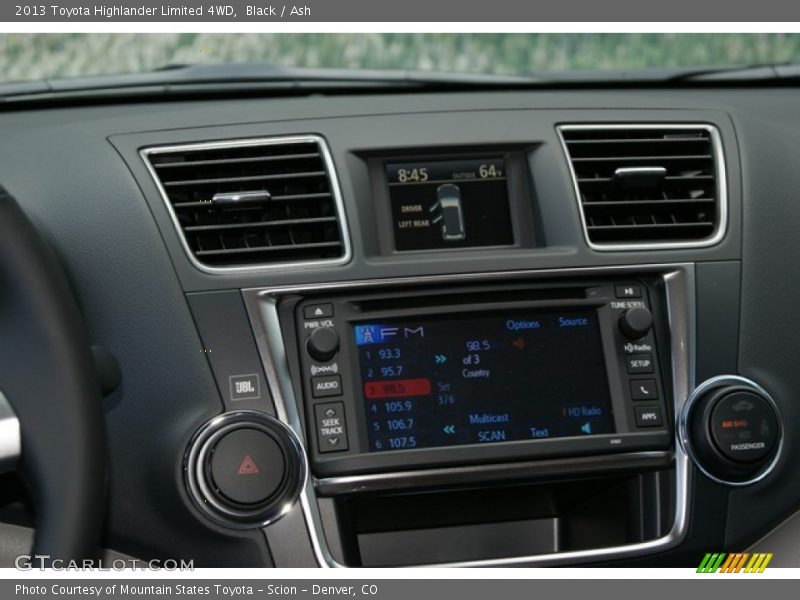 Black / Ash 2013 Toyota Highlander Limited 4WD