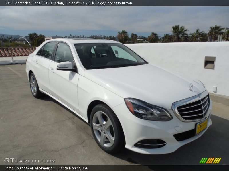Polar White / Silk Beige/Espresso Brown 2014 Mercedes-Benz E 350 Sedan