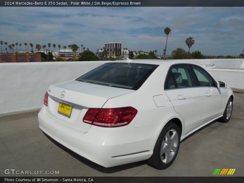 Polar White / Silk Beige/Espresso Brown 2014 Mercedes-Benz E 350 Sedan