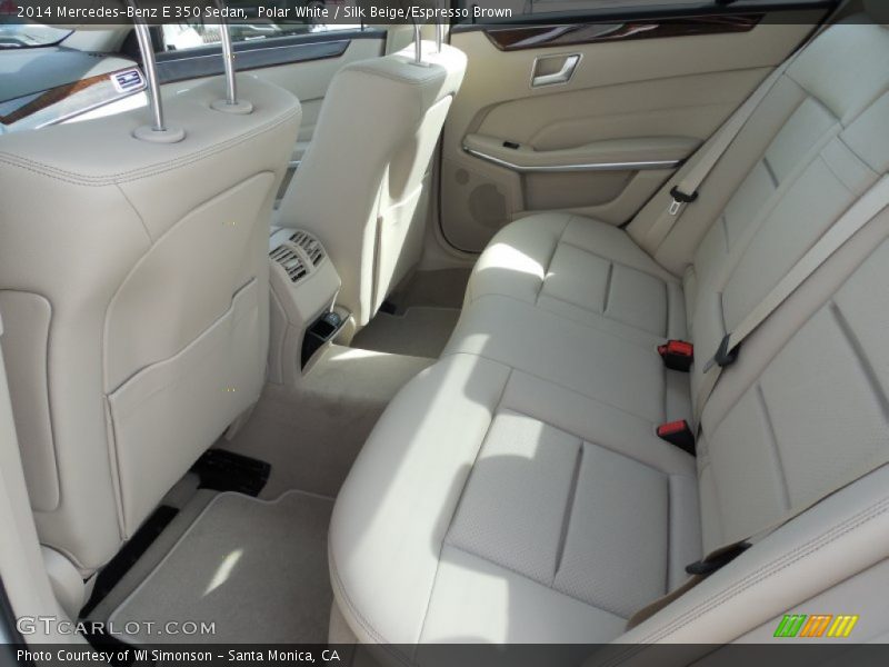 Polar White / Silk Beige/Espresso Brown 2014 Mercedes-Benz E 350 Sedan