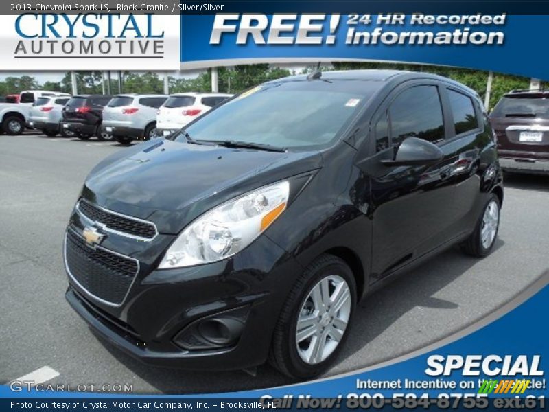 Black Granite / Silver/Silver 2013 Chevrolet Spark LS