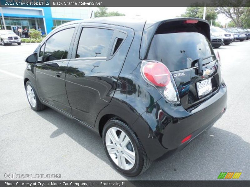 Black Granite / Silver/Silver 2013 Chevrolet Spark LS