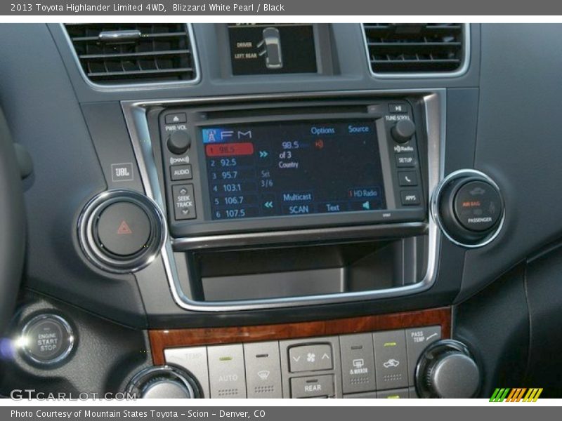 Blizzard White Pearl / Black 2013 Toyota Highlander Limited 4WD
