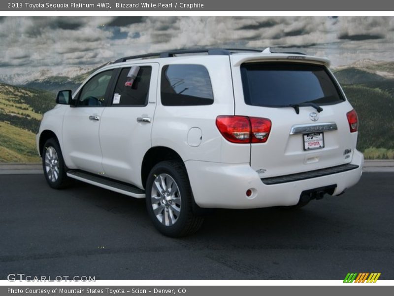 Blizzard White Pearl / Graphite 2013 Toyota Sequoia Platinum 4WD