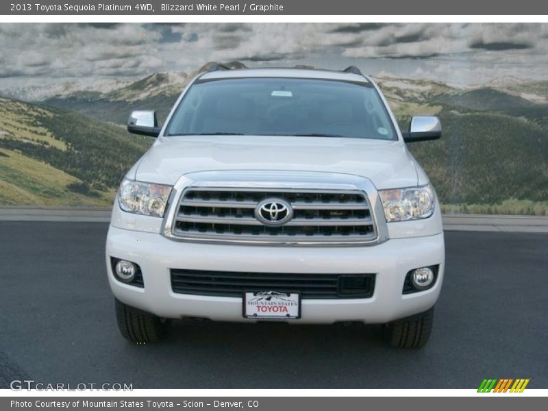 Blizzard White Pearl / Graphite 2013 Toyota Sequoia Platinum 4WD