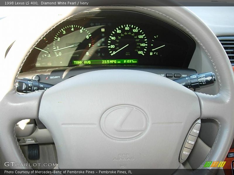 Diamond White Pearl / Ivory 1998 Lexus LS 400