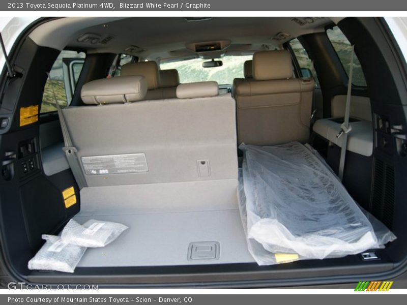 Blizzard White Pearl / Graphite 2013 Toyota Sequoia Platinum 4WD