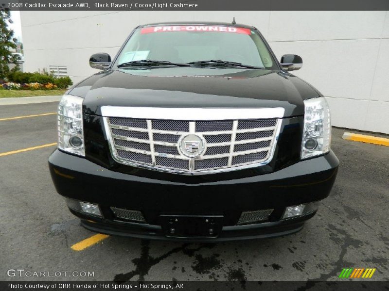 Black Raven / Cocoa/Light Cashmere 2008 Cadillac Escalade AWD