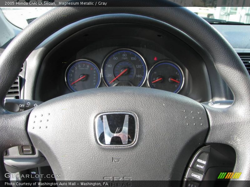 Magnesium Metallic / Gray 2005 Honda Civic LX Sedan