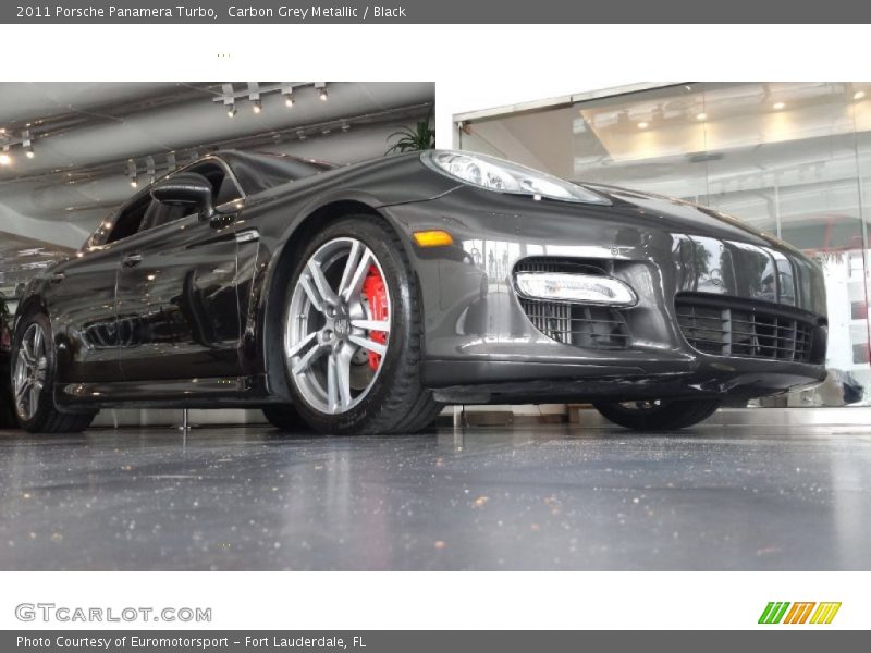 Carbon Grey Metallic / Black 2011 Porsche Panamera Turbo