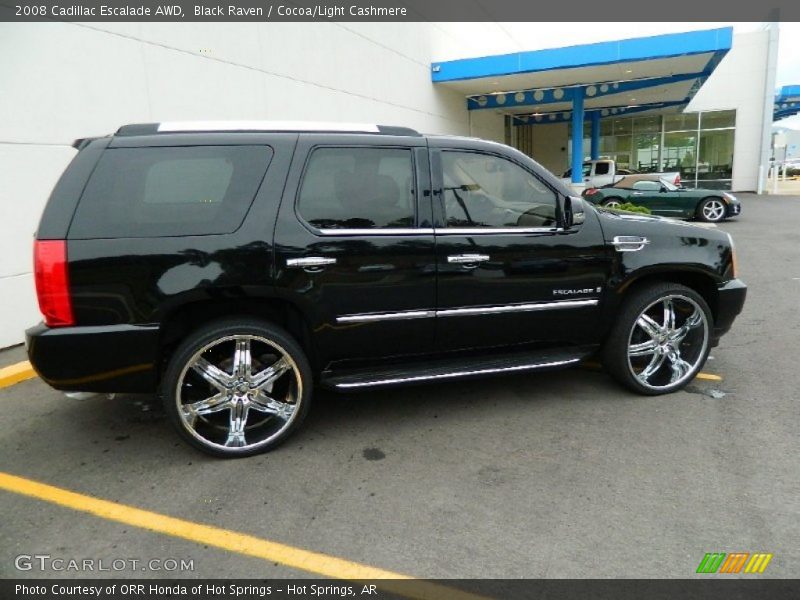 Black Raven / Cocoa/Light Cashmere 2008 Cadillac Escalade AWD