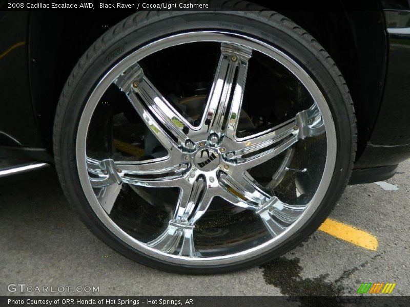 Black Raven / Cocoa/Light Cashmere 2008 Cadillac Escalade AWD