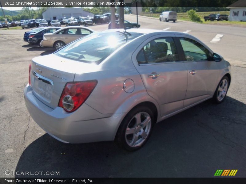 Silver Ice Metallic / Jet Black/Brick 2012 Chevrolet Sonic LTZ Sedan