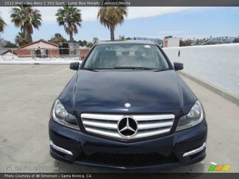 Lunar Blue Metallic / Almond/Mocha 2013 Mercedes-Benz C 350 Sport