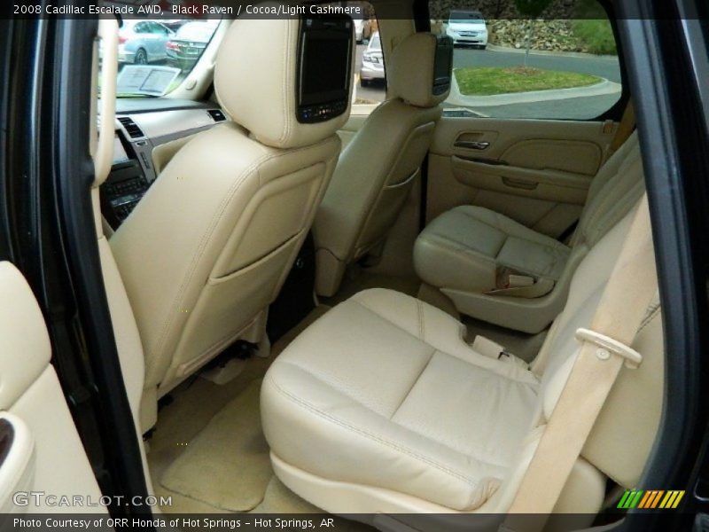 Black Raven / Cocoa/Light Cashmere 2008 Cadillac Escalade AWD