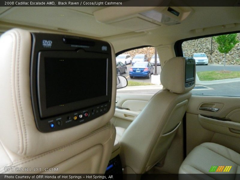 Black Raven / Cocoa/Light Cashmere 2008 Cadillac Escalade AWD