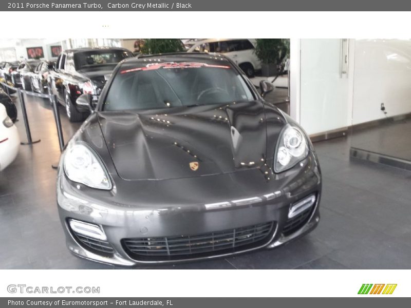 Carbon Grey Metallic / Black 2011 Porsche Panamera Turbo