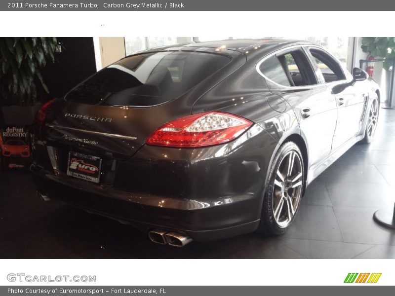 Carbon Grey Metallic / Black 2011 Porsche Panamera Turbo