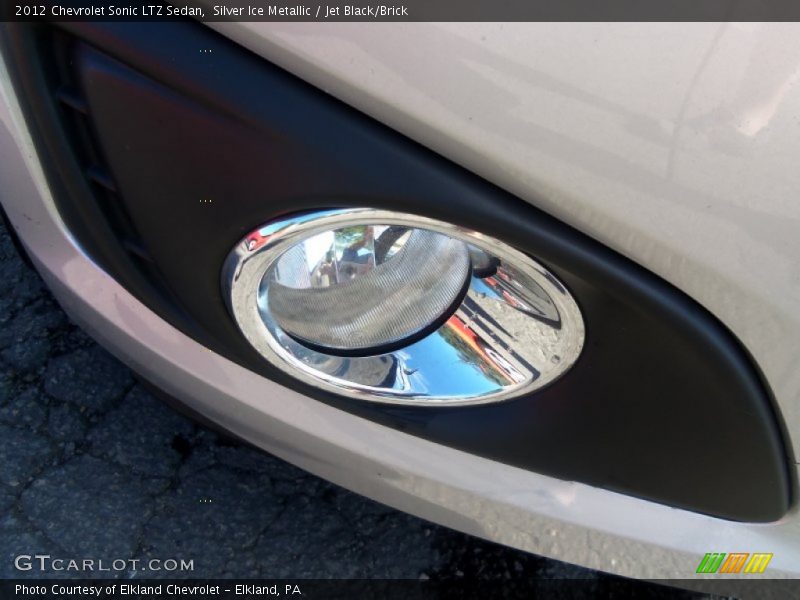 Silver Ice Metallic / Jet Black/Brick 2012 Chevrolet Sonic LTZ Sedan