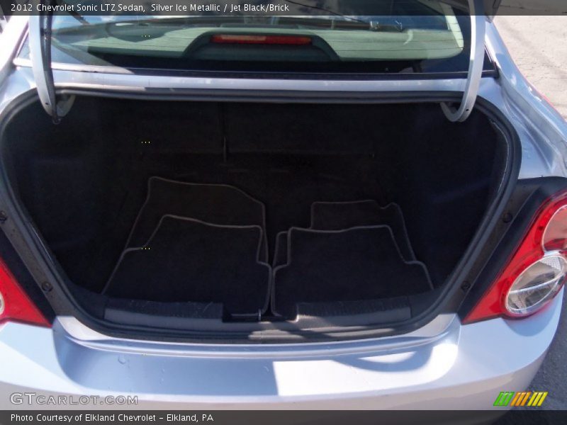 Silver Ice Metallic / Jet Black/Brick 2012 Chevrolet Sonic LTZ Sedan