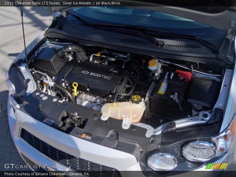 Silver Ice Metallic / Jet Black/Brick 2012 Chevrolet Sonic LTZ Sedan