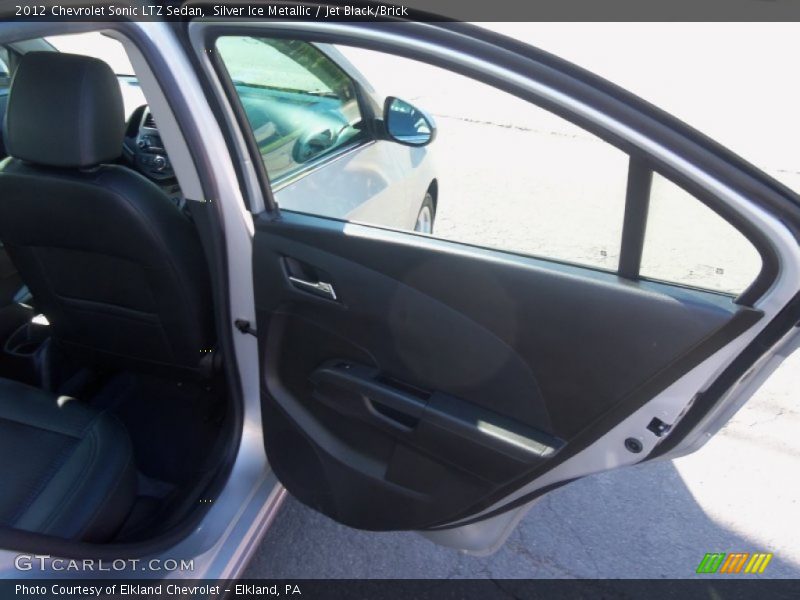 Silver Ice Metallic / Jet Black/Brick 2012 Chevrolet Sonic LTZ Sedan