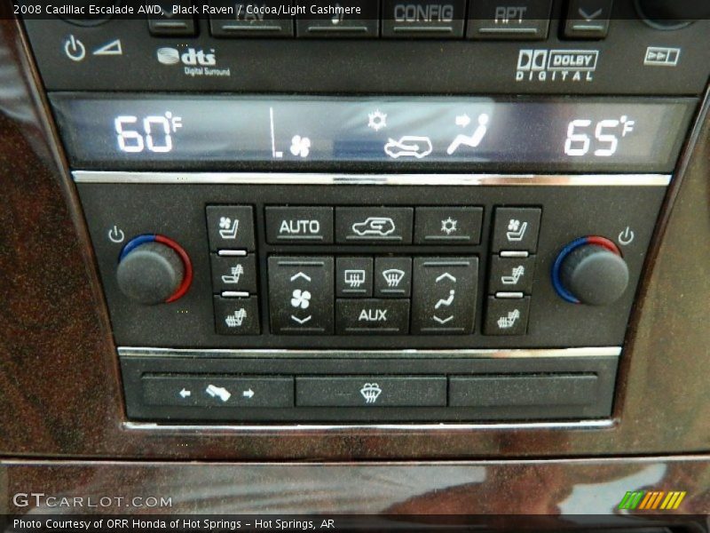 Black Raven / Cocoa/Light Cashmere 2008 Cadillac Escalade AWD