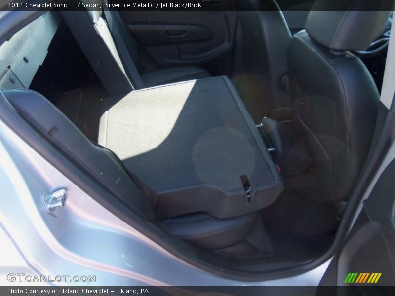 Silver Ice Metallic / Jet Black/Brick 2012 Chevrolet Sonic LTZ Sedan