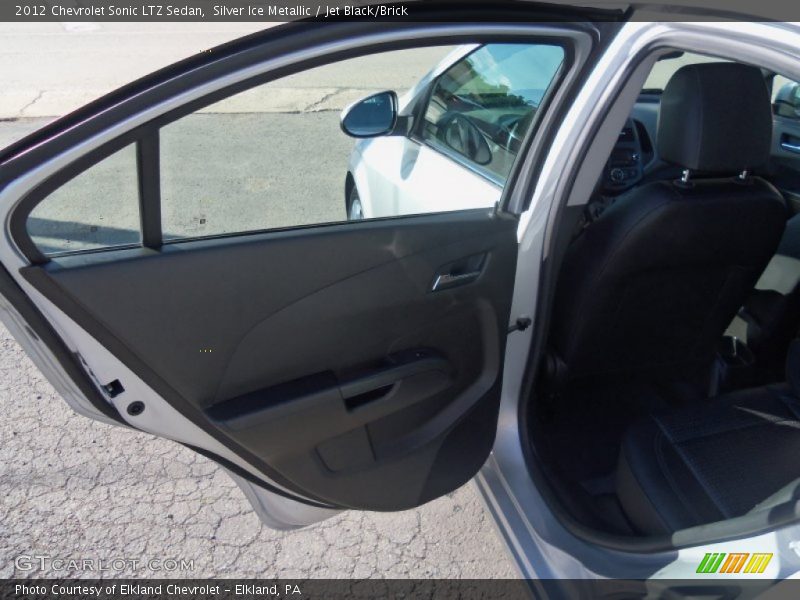 Silver Ice Metallic / Jet Black/Brick 2012 Chevrolet Sonic LTZ Sedan