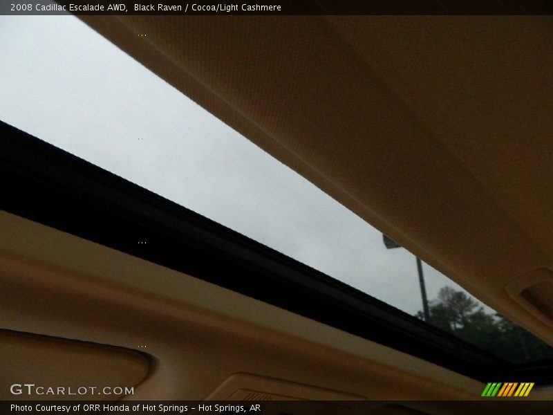 Black Raven / Cocoa/Light Cashmere 2008 Cadillac Escalade AWD