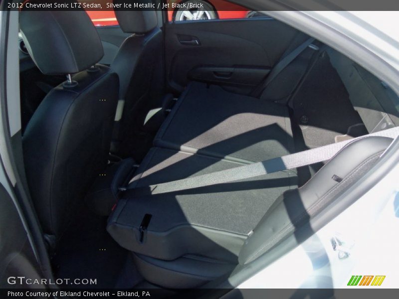 Silver Ice Metallic / Jet Black/Brick 2012 Chevrolet Sonic LTZ Sedan