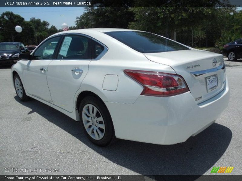 Pearl White / Charcoal 2013 Nissan Altima 2.5 S