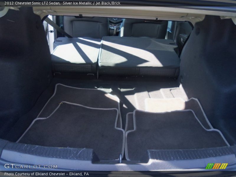 Silver Ice Metallic / Jet Black/Brick 2012 Chevrolet Sonic LTZ Sedan