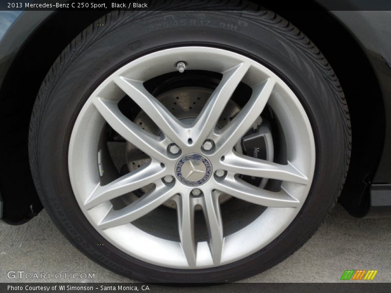 Black / Black 2013 Mercedes-Benz C 250 Sport