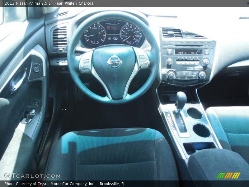 Pearl White / Charcoal 2013 Nissan Altima 2.5 S