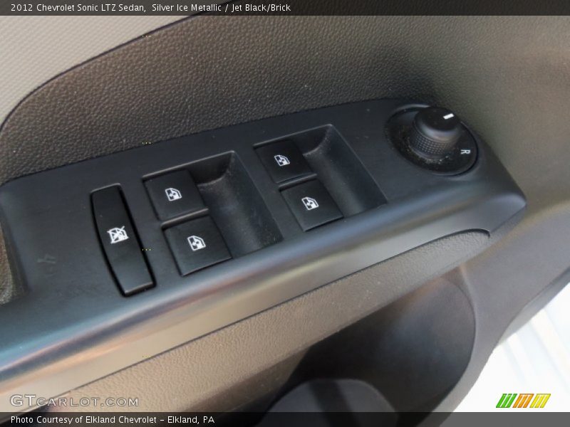 Silver Ice Metallic / Jet Black/Brick 2012 Chevrolet Sonic LTZ Sedan
