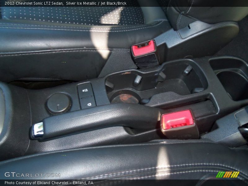 Silver Ice Metallic / Jet Black/Brick 2012 Chevrolet Sonic LTZ Sedan