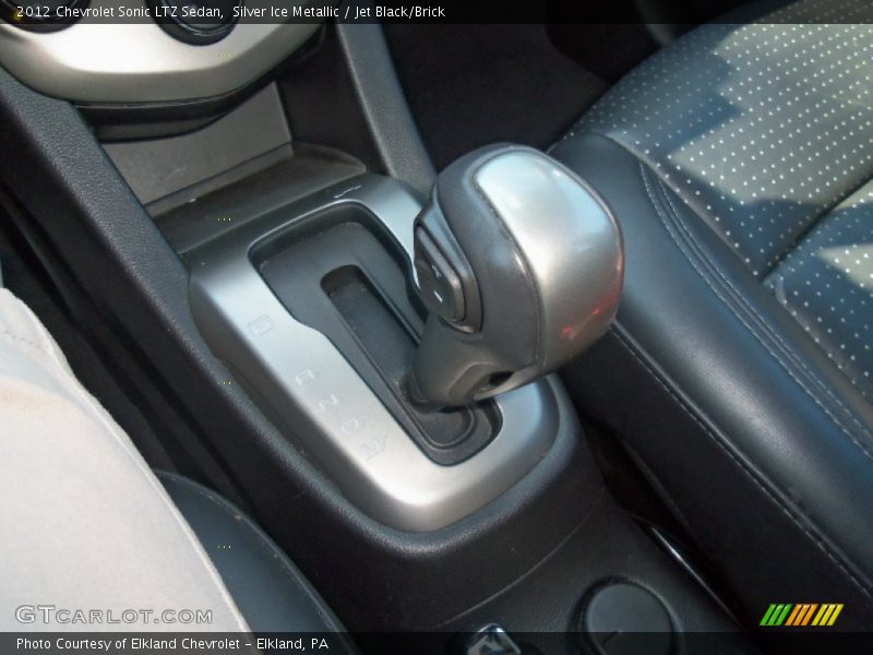 Silver Ice Metallic / Jet Black/Brick 2012 Chevrolet Sonic LTZ Sedan