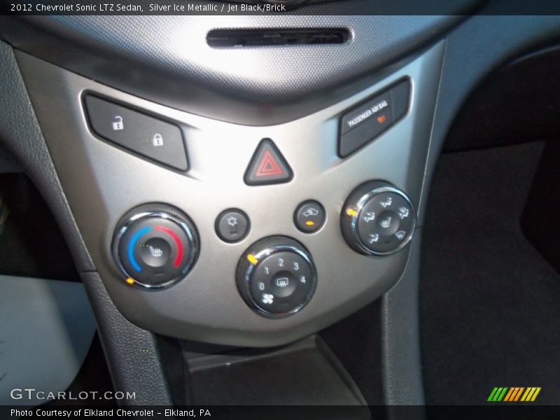 Silver Ice Metallic / Jet Black/Brick 2012 Chevrolet Sonic LTZ Sedan