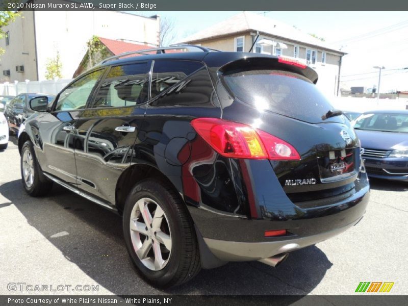 Super Black / Beige 2010 Nissan Murano SL AWD