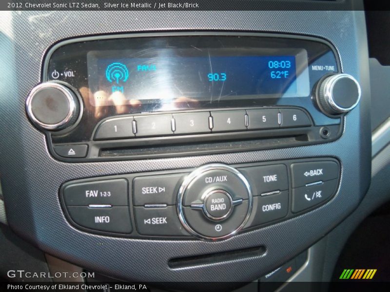 Silver Ice Metallic / Jet Black/Brick 2012 Chevrolet Sonic LTZ Sedan