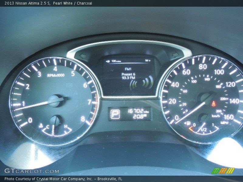 Pearl White / Charcoal 2013 Nissan Altima 2.5 S