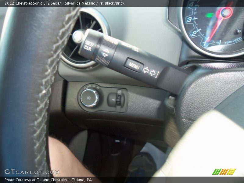 Silver Ice Metallic / Jet Black/Brick 2012 Chevrolet Sonic LTZ Sedan