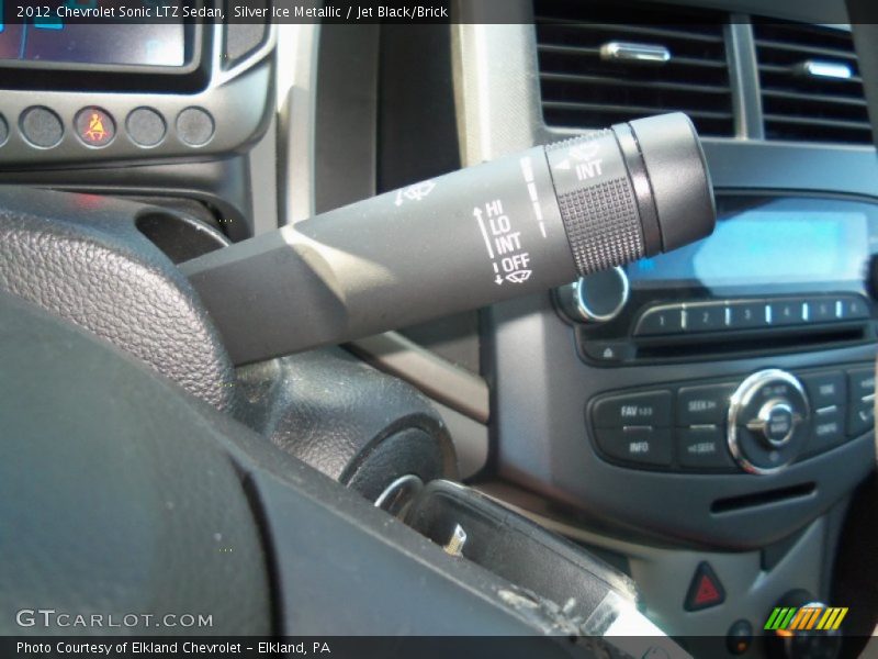 Silver Ice Metallic / Jet Black/Brick 2012 Chevrolet Sonic LTZ Sedan