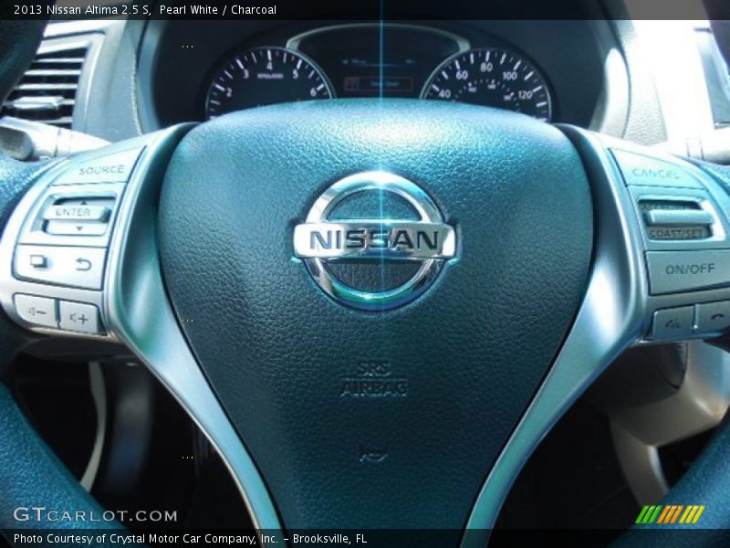 Pearl White / Charcoal 2013 Nissan Altima 2.5 S